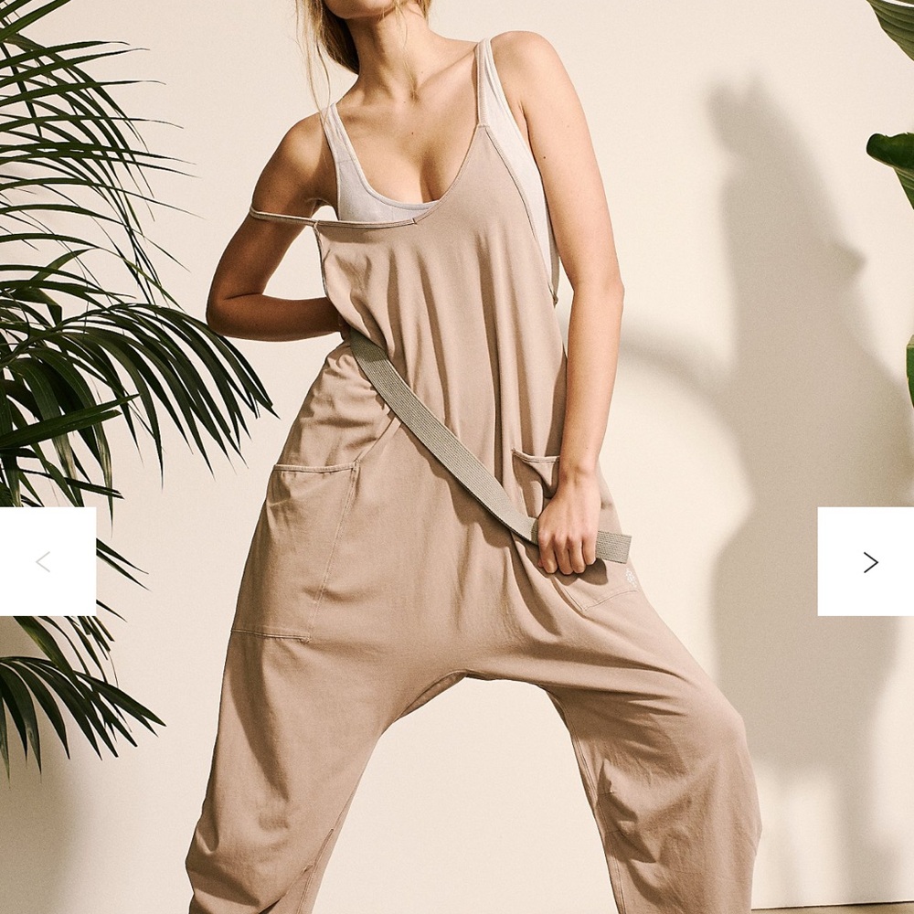 FP Movement by Free People Taupe Jumpsuit